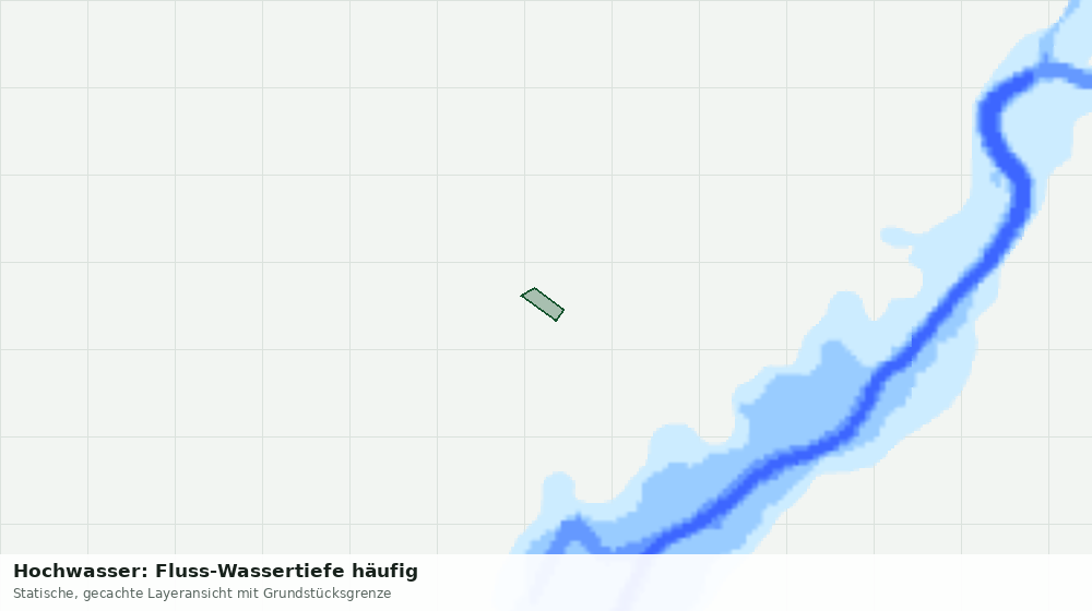 Statische Kartenansicht: Hochwasser: Fluss-Wassertiefe häufig