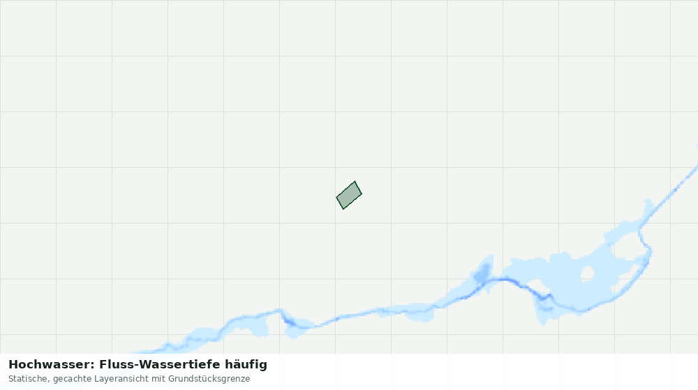 Statische Kartenansicht: Hochwasser: Fluss-Wassertiefe häufig