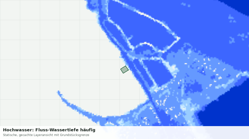 Statische Kartenansicht: Hochwasser: Fluss-Wassertiefe häufig