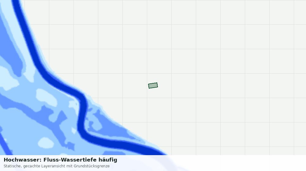Statische Kartenansicht: Hochwasser: Fluss-Wassertiefe häufig