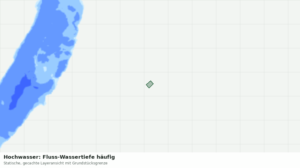 Statische Kartenansicht: Hochwasser: Fluss-Wassertiefe häufig