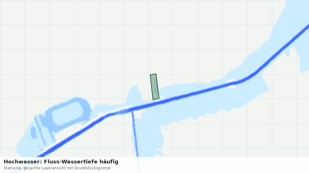 Statische Kartenansicht: Hochwasser: Fluss-Wassertiefe häufig