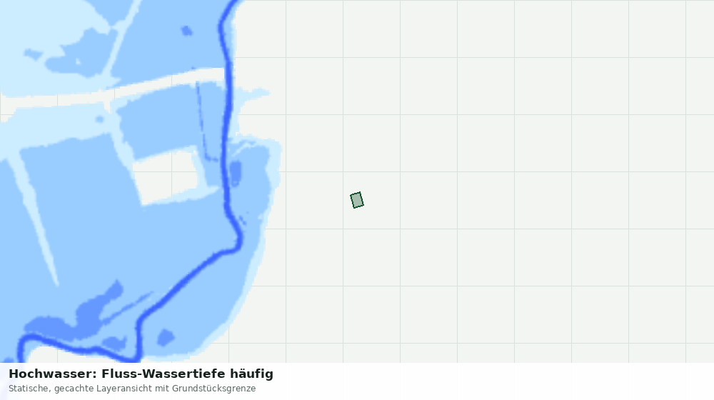 Statische Kartenansicht: Hochwasser: Fluss-Wassertiefe häufig