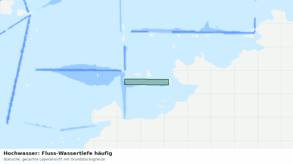 Statische Kartenansicht: Hochwasser: Fluss-Wassertiefe häufig