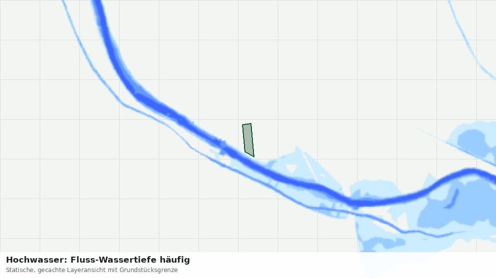 Statische Kartenansicht: Hochwasser: Fluss-Wassertiefe häufig