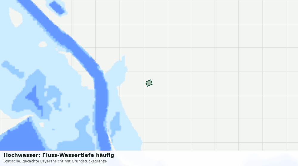 Statische Kartenansicht: Hochwasser: Fluss-Wassertiefe häufig