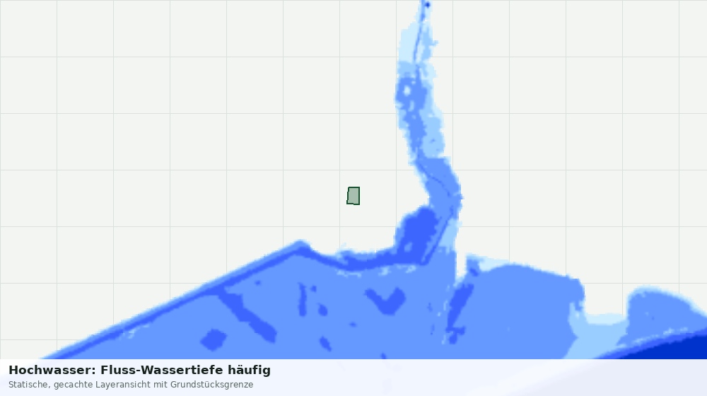 Statische Kartenansicht: Hochwasser: Fluss-Wassertiefe häufig