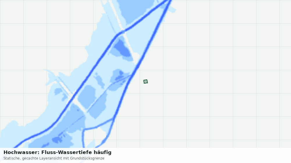Statische Kartenansicht: Hochwasser: Fluss-Wassertiefe häufig