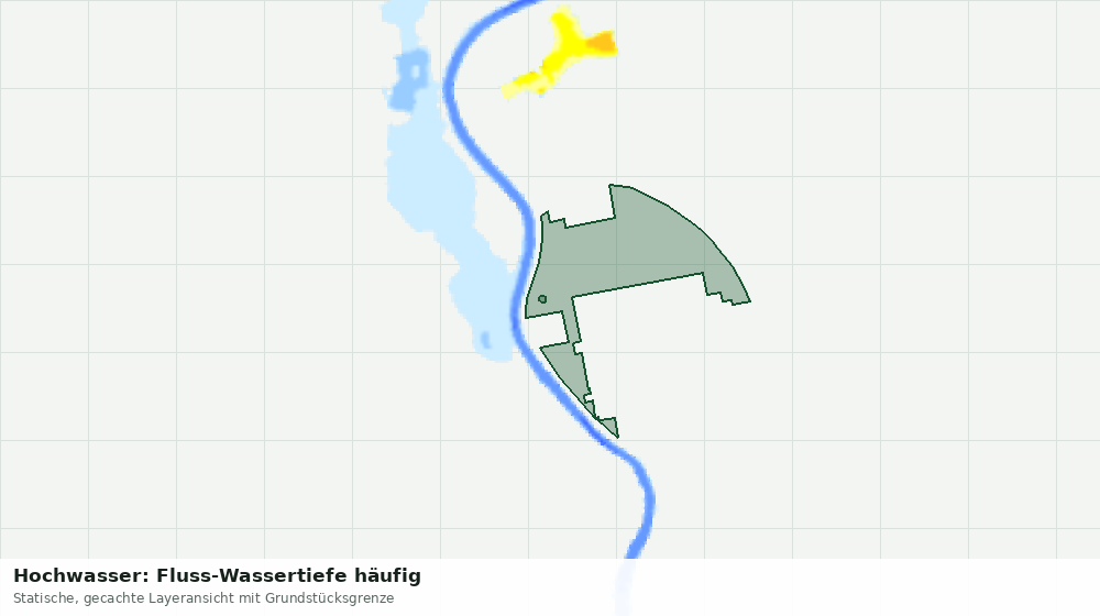 Statische Kartenansicht: Hochwasser: Fluss-Wassertiefe häufig