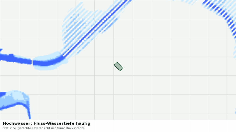 Statische Kartenansicht: Hochwasser: Fluss-Wassertiefe häufig