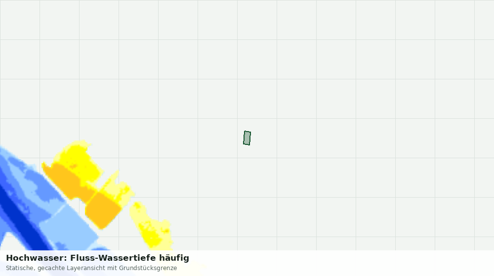Statische Kartenansicht: Hochwasser: Fluss-Wassertiefe häufig