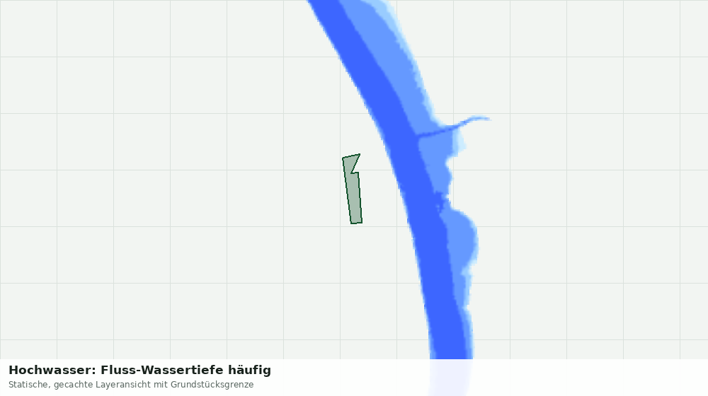 Statische Kartenansicht: Hochwasser: Fluss-Wassertiefe häufig