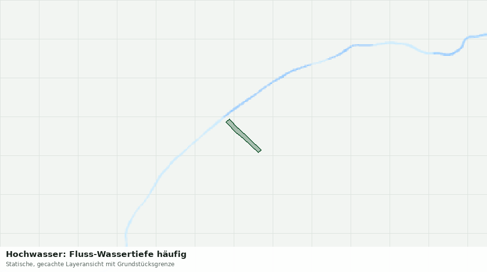 Statische Kartenansicht: Hochwasser: Fluss-Wassertiefe häufig