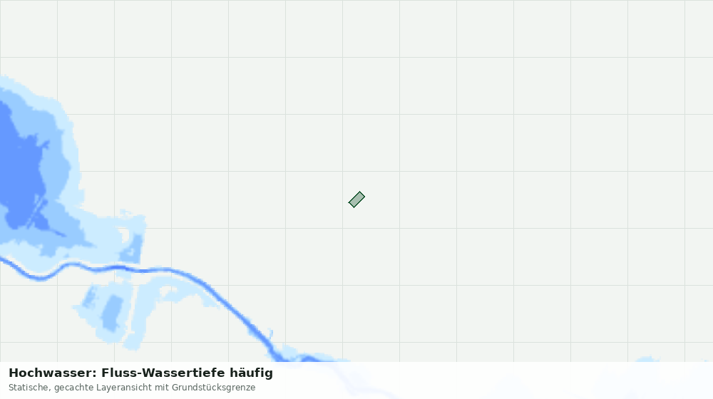 Statische Kartenansicht: Hochwasser: Fluss-Wassertiefe häufig