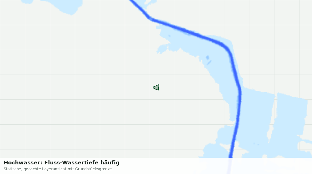 Statische Kartenansicht: Hochwasser: Fluss-Wassertiefe häufig