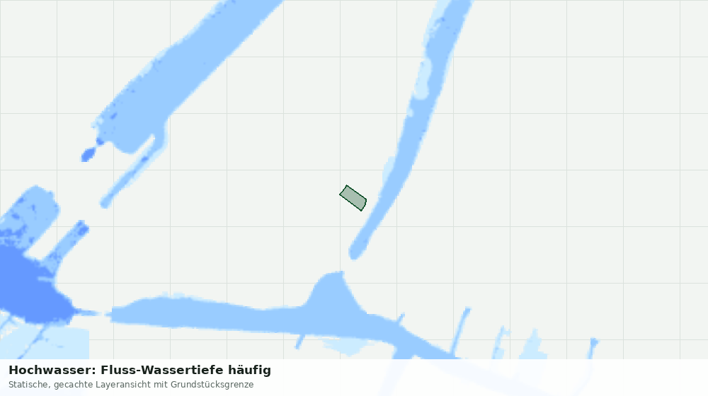 Statische Kartenansicht: Hochwasser: Fluss-Wassertiefe häufig