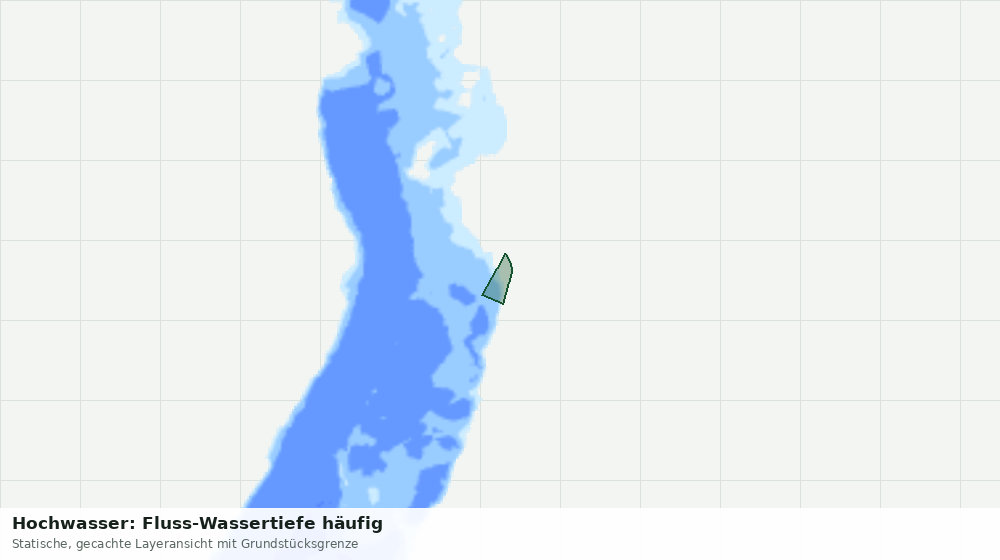 Statische Kartenansicht: Hochwasser: Fluss-Wassertiefe häufig