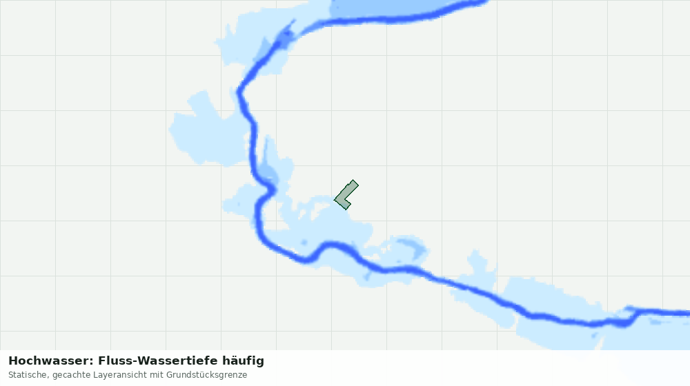 Statische Kartenansicht: Hochwasser: Fluss-Wassertiefe häufig