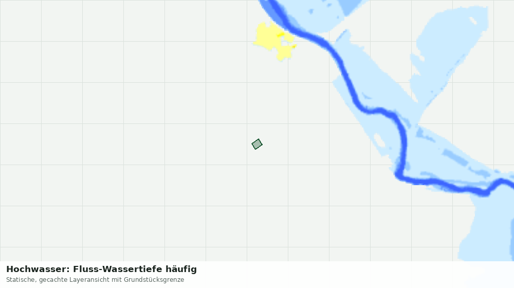 Statische Kartenansicht: Hochwasser: Fluss-Wassertiefe häufig