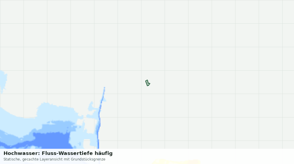 Statische Kartenansicht: Hochwasser: Fluss-Wassertiefe häufig