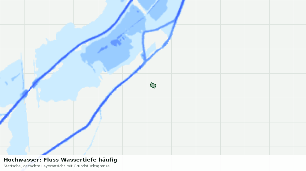 Statische Kartenansicht: Hochwasser: Fluss-Wassertiefe häufig