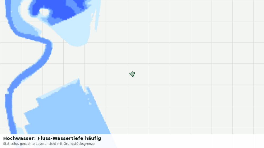 Statische Kartenansicht: Hochwasser: Fluss-Wassertiefe häufig