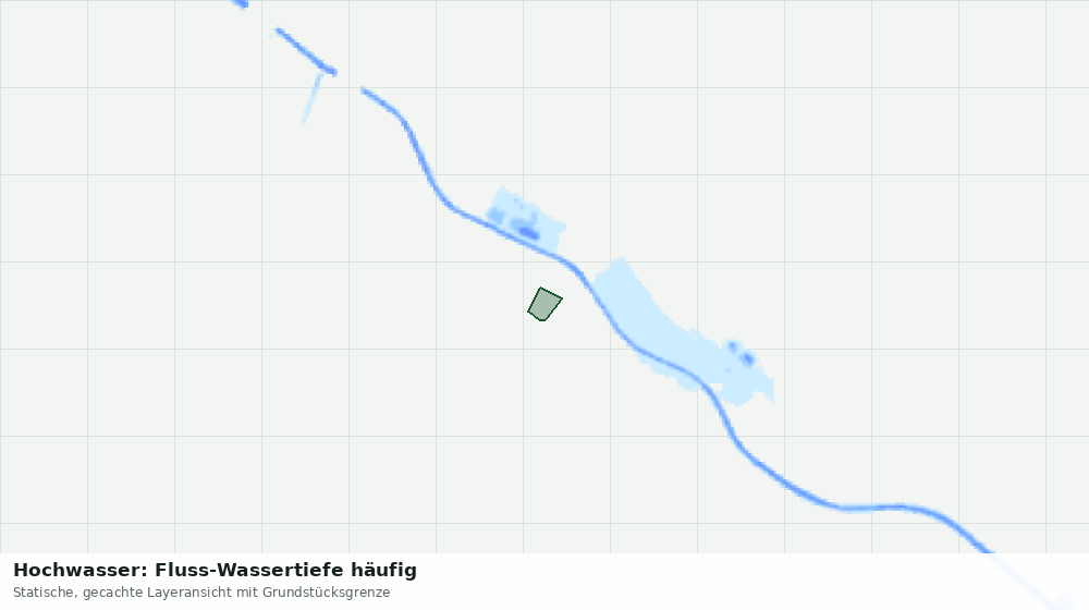 Statische Kartenansicht: Hochwasser: Fluss-Wassertiefe häufig