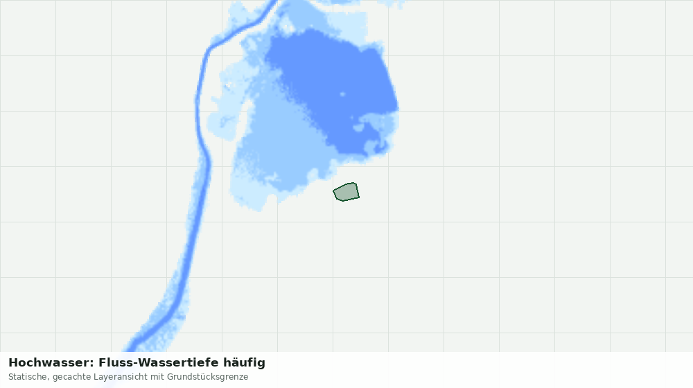 Statische Kartenansicht: Hochwasser: Fluss-Wassertiefe häufig