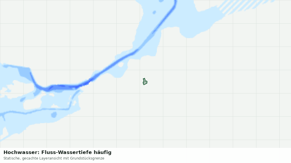 Statische Kartenansicht: Hochwasser: Fluss-Wassertiefe häufig
