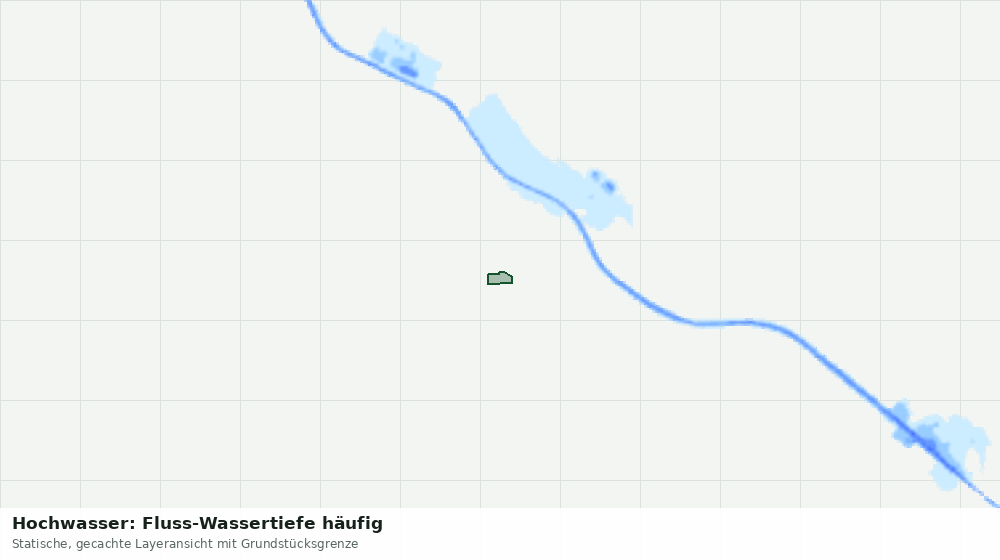 Statische Kartenansicht: Hochwasser: Fluss-Wassertiefe häufig