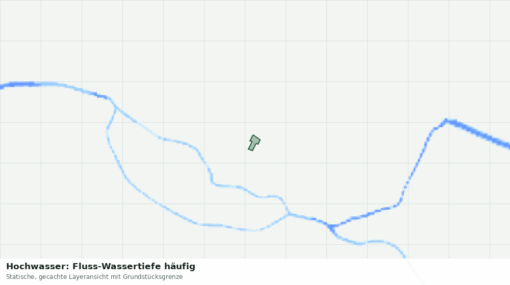 Statische Kartenansicht: Hochwasser: Fluss-Wassertiefe häufig