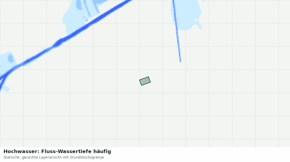 Statische Kartenansicht: Hochwasser: Fluss-Wassertiefe häufig