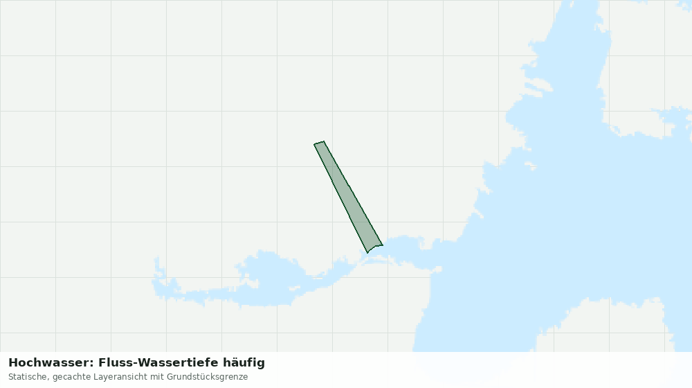 Statische Kartenansicht: Hochwasser: Fluss-Wassertiefe häufig
