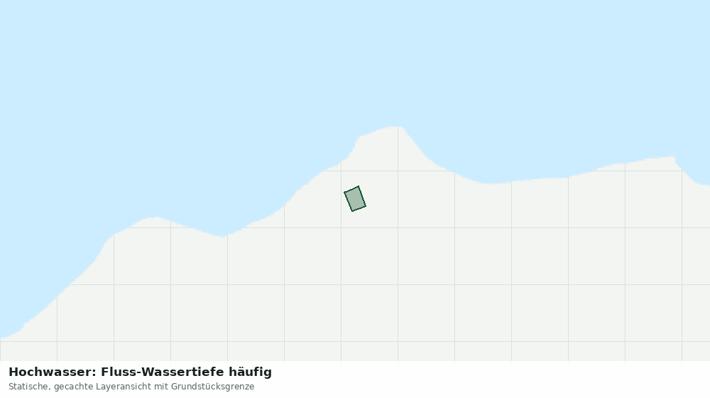 Statische Kartenansicht: Hochwasser: Fluss-Wassertiefe häufig