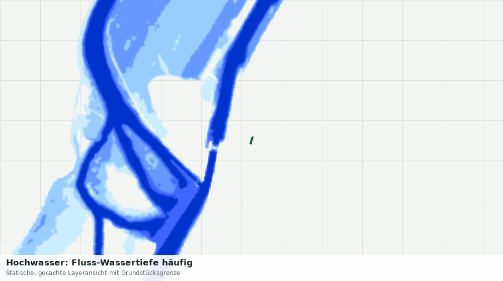 Statische Kartenansicht: Hochwasser: Fluss-Wassertiefe häufig
