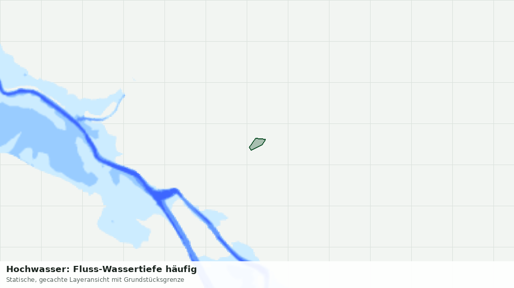 Statische Kartenansicht: Hochwasser: Fluss-Wassertiefe häufig