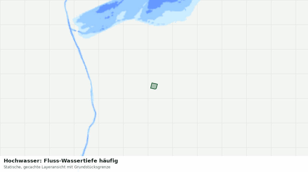 Statische Kartenansicht: Hochwasser: Fluss-Wassertiefe häufig