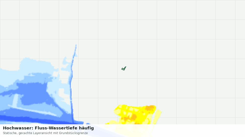 Statische Kartenansicht: Hochwasser: Fluss-Wassertiefe häufig