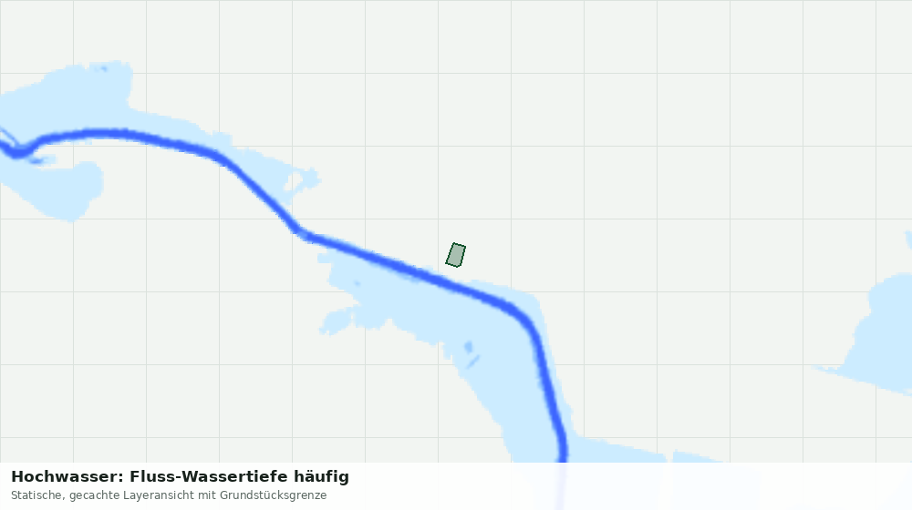 Statische Kartenansicht: Hochwasser: Fluss-Wassertiefe häufig