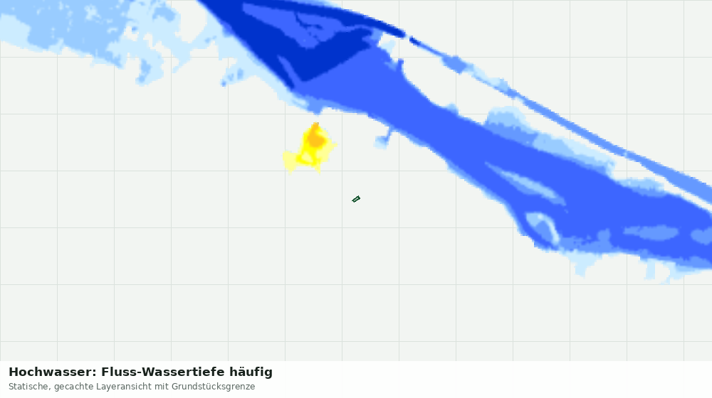Statische Kartenansicht: Hochwasser: Fluss-Wassertiefe häufig