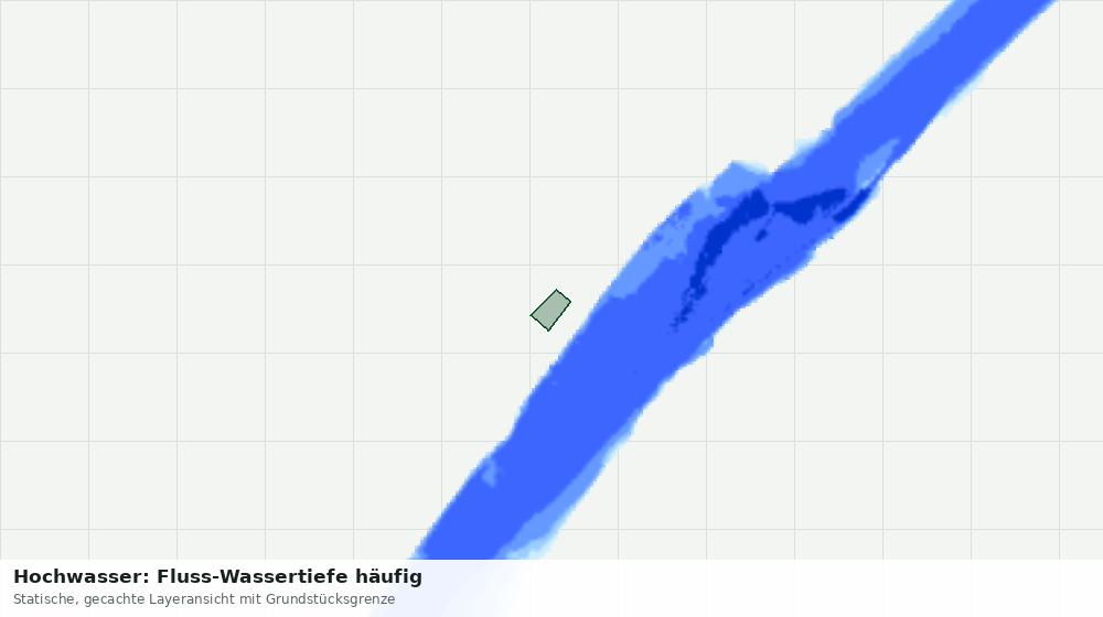 Statische Kartenansicht: Hochwasser: Fluss-Wassertiefe häufig