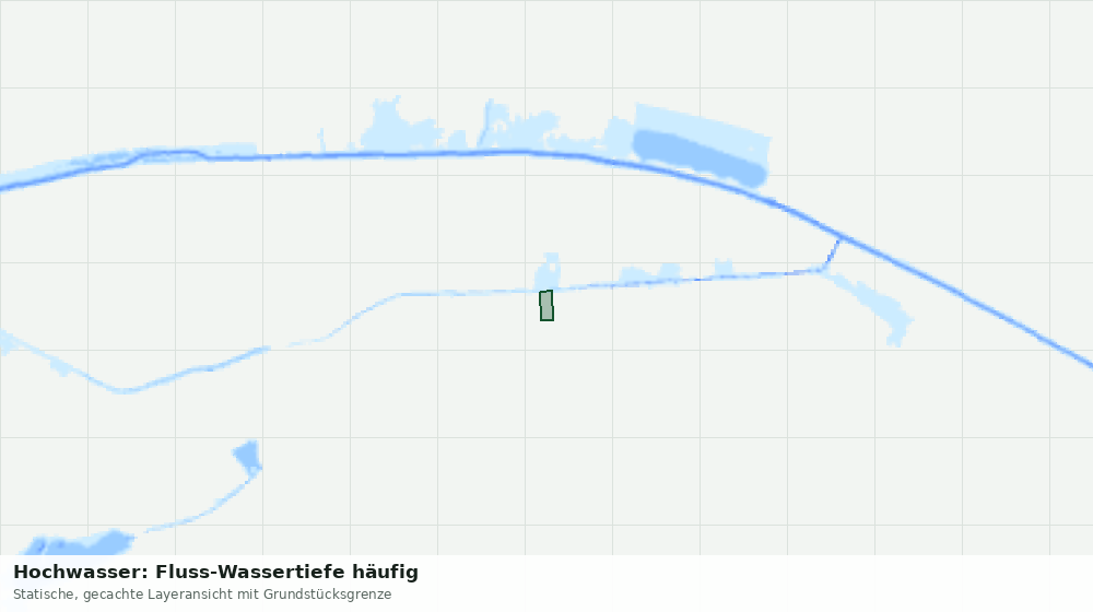 Statische Kartenansicht: Hochwasser: Fluss-Wassertiefe häufig