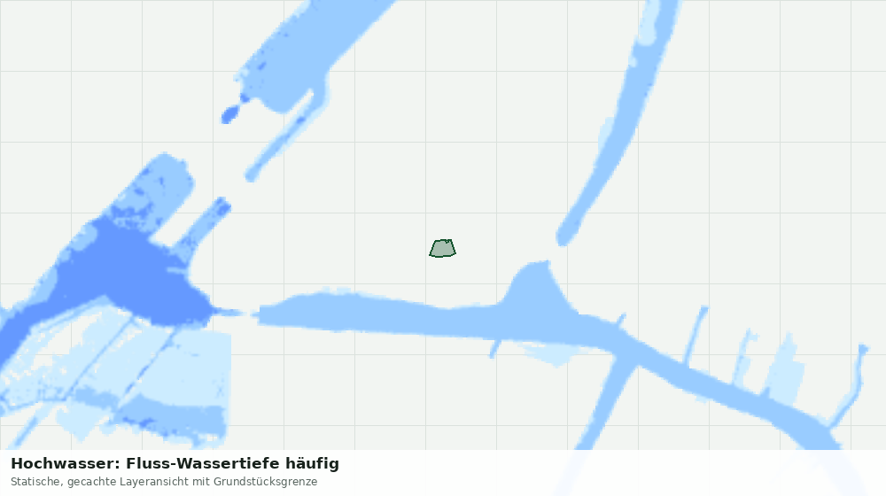 Statische Kartenansicht: Hochwasser: Fluss-Wassertiefe häufig