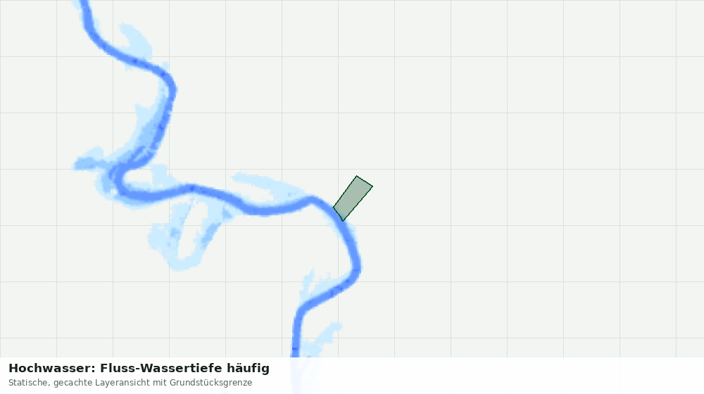 Statische Kartenansicht: Hochwasser: Fluss-Wassertiefe häufig