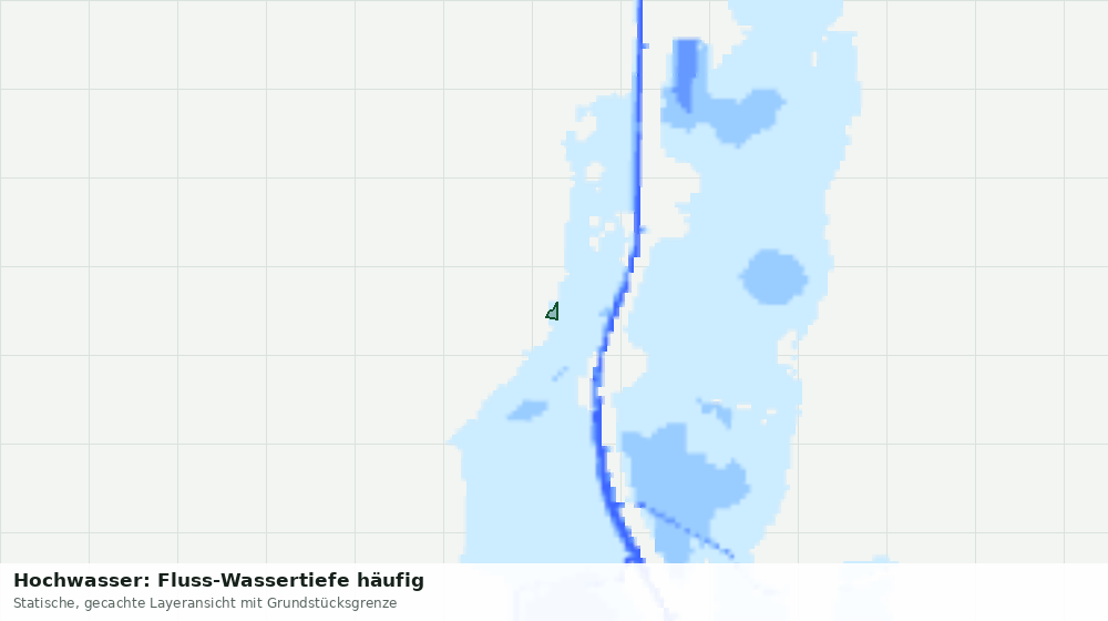 Statische Kartenansicht: Hochwasser: Fluss-Wassertiefe häufig