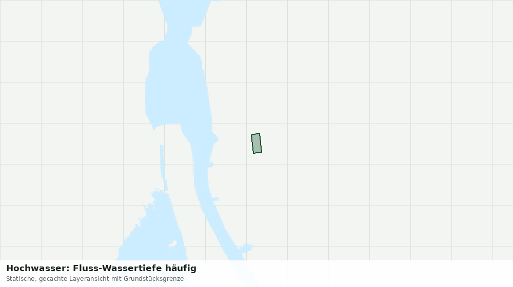 Statische Kartenansicht: Hochwasser: Fluss-Wassertiefe häufig