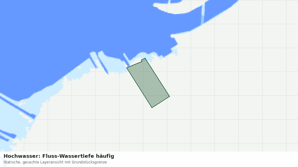 Statische Kartenansicht: Hochwasser: Fluss-Wassertiefe häufig