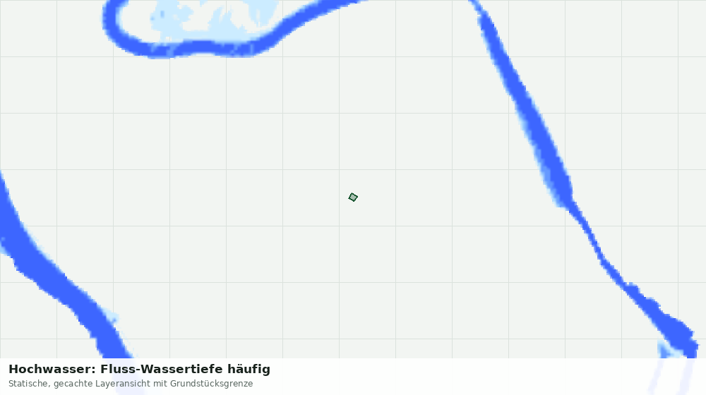 Statische Kartenansicht: Hochwasser: Fluss-Wassertiefe häufig
