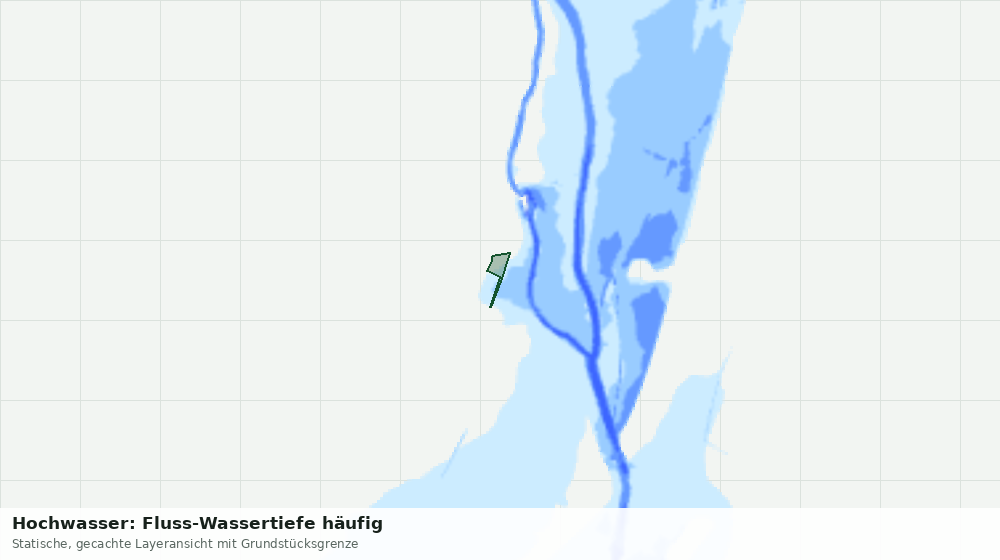 Statische Kartenansicht: Hochwasser: Fluss-Wassertiefe häufig