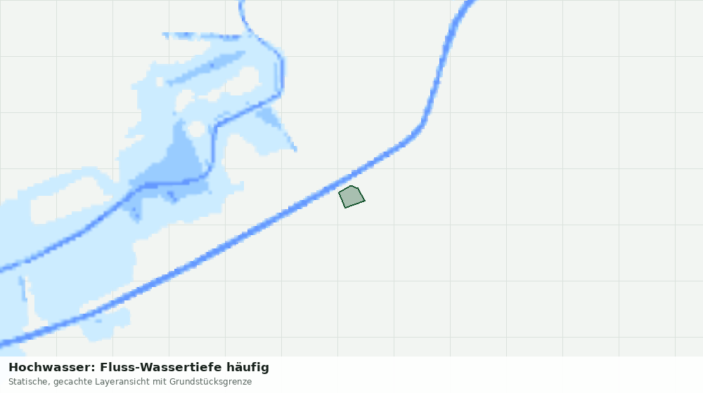Statische Kartenansicht: Hochwasser: Fluss-Wassertiefe häufig